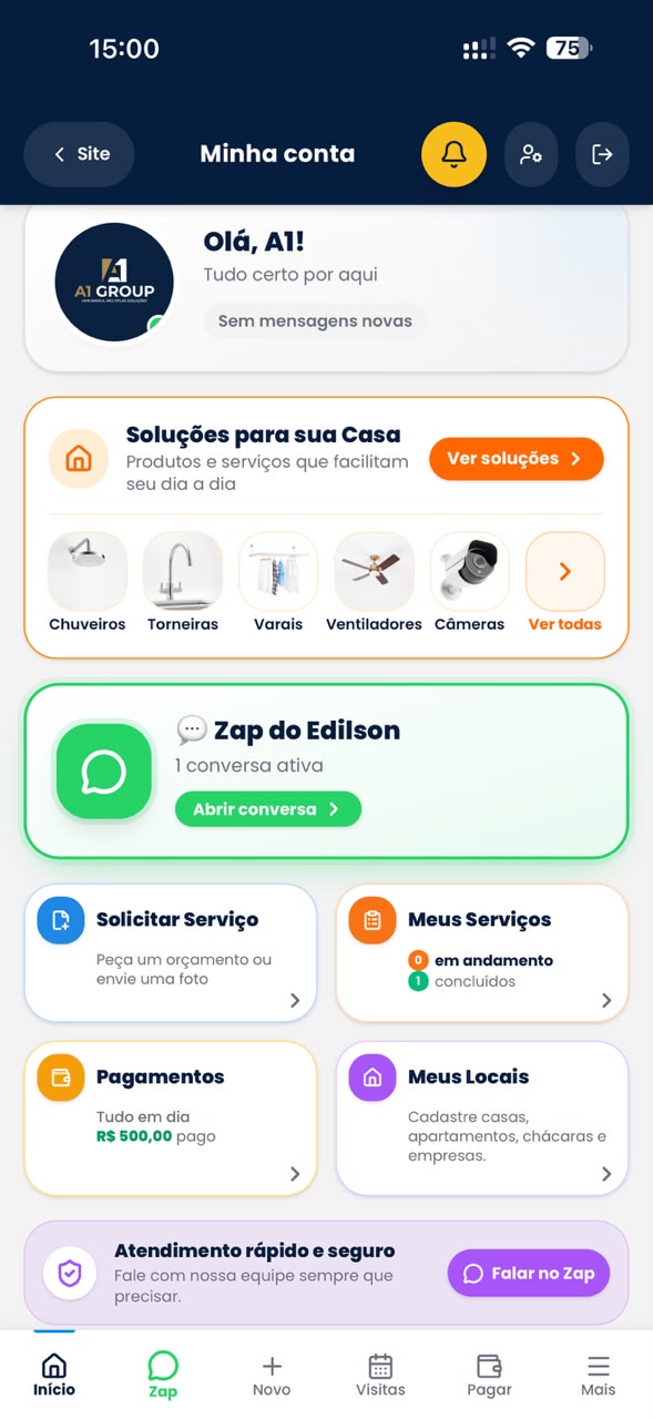Detalhes do atendimento